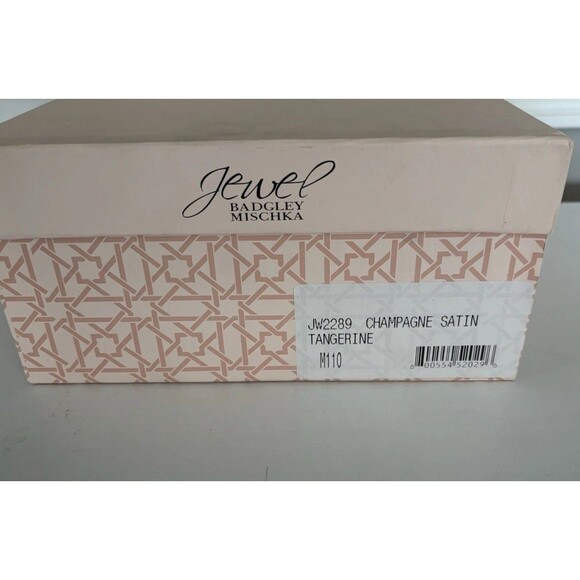 Jewel Badgley Mischka Womens Tangerine Champagne Crystal Sandal Size 11 - Picture 7 of 7